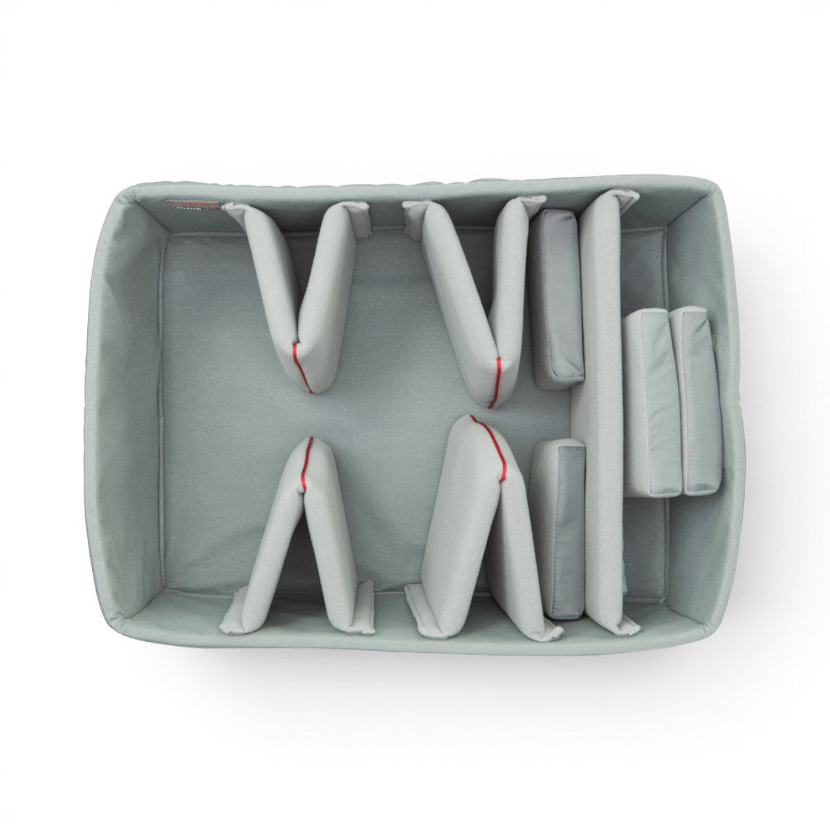 SKB Cases iSeries 2217-10 Think Tank divider set with grey Nylex padded interior and adjustable hook-and-loop dividers.