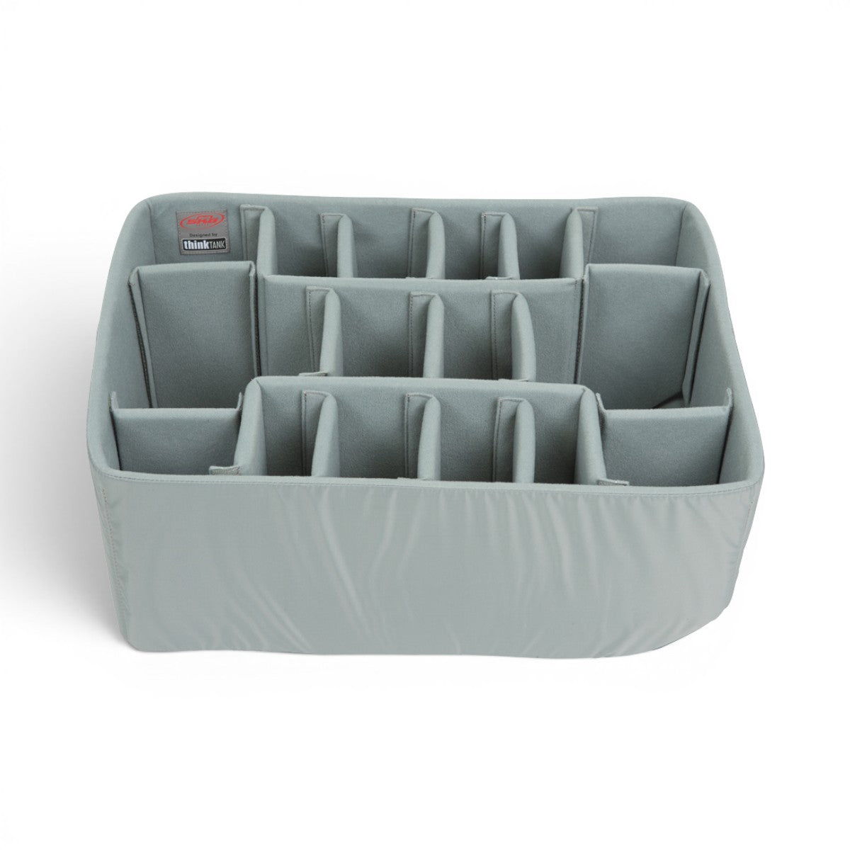 SKB Cases iSeries 2217-10 Think Tank divider set with grey Nylex-wrapped foam inserts and adjustable compartments.