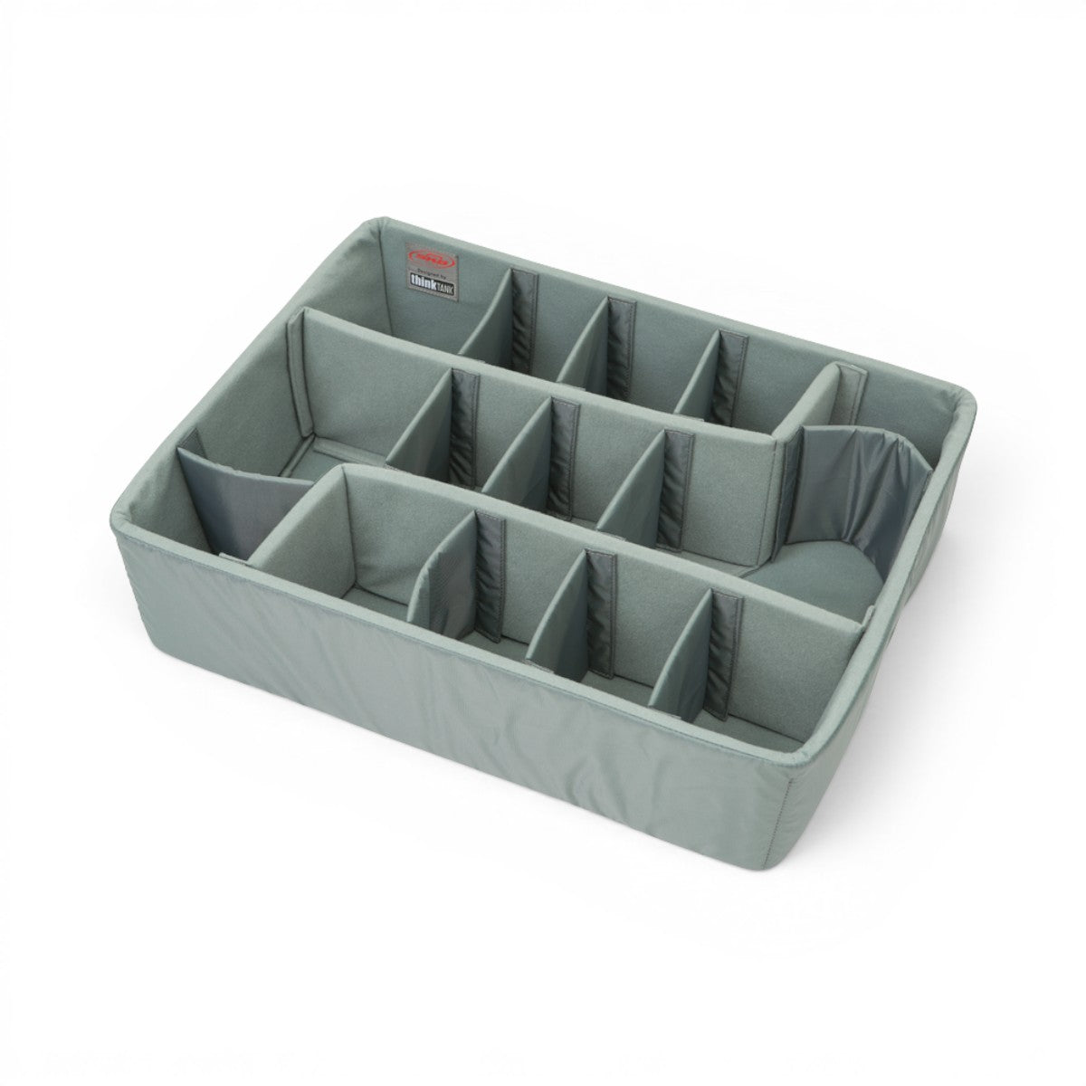 SKB Cases iSeries 2217-8 divider set with grey Nylex-wrapped foam inserts and adjustable hook-and-loop dividers.