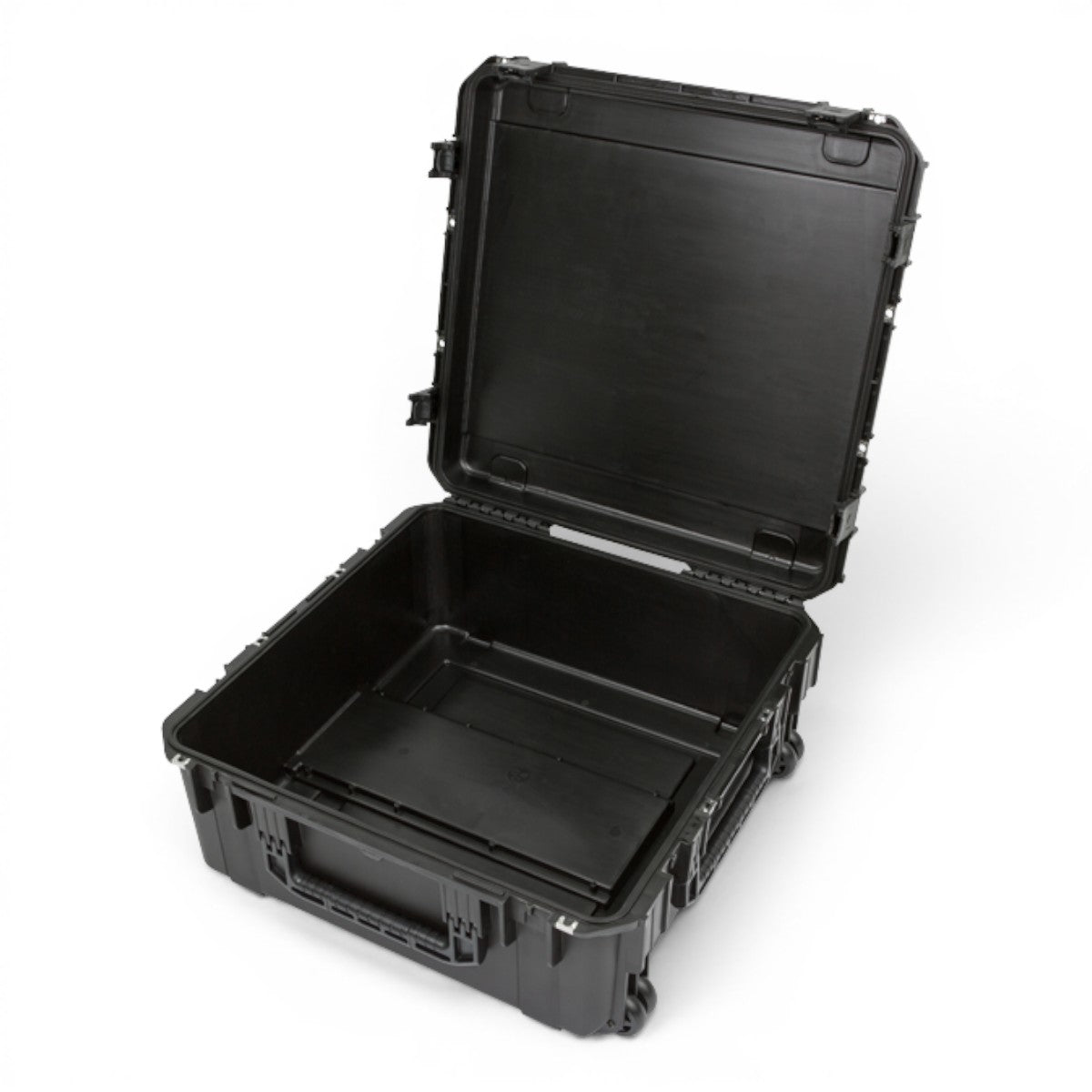 SKB Cases iSeries 2424-10 black waterproof injection molded polypropylene equipment case with open lid