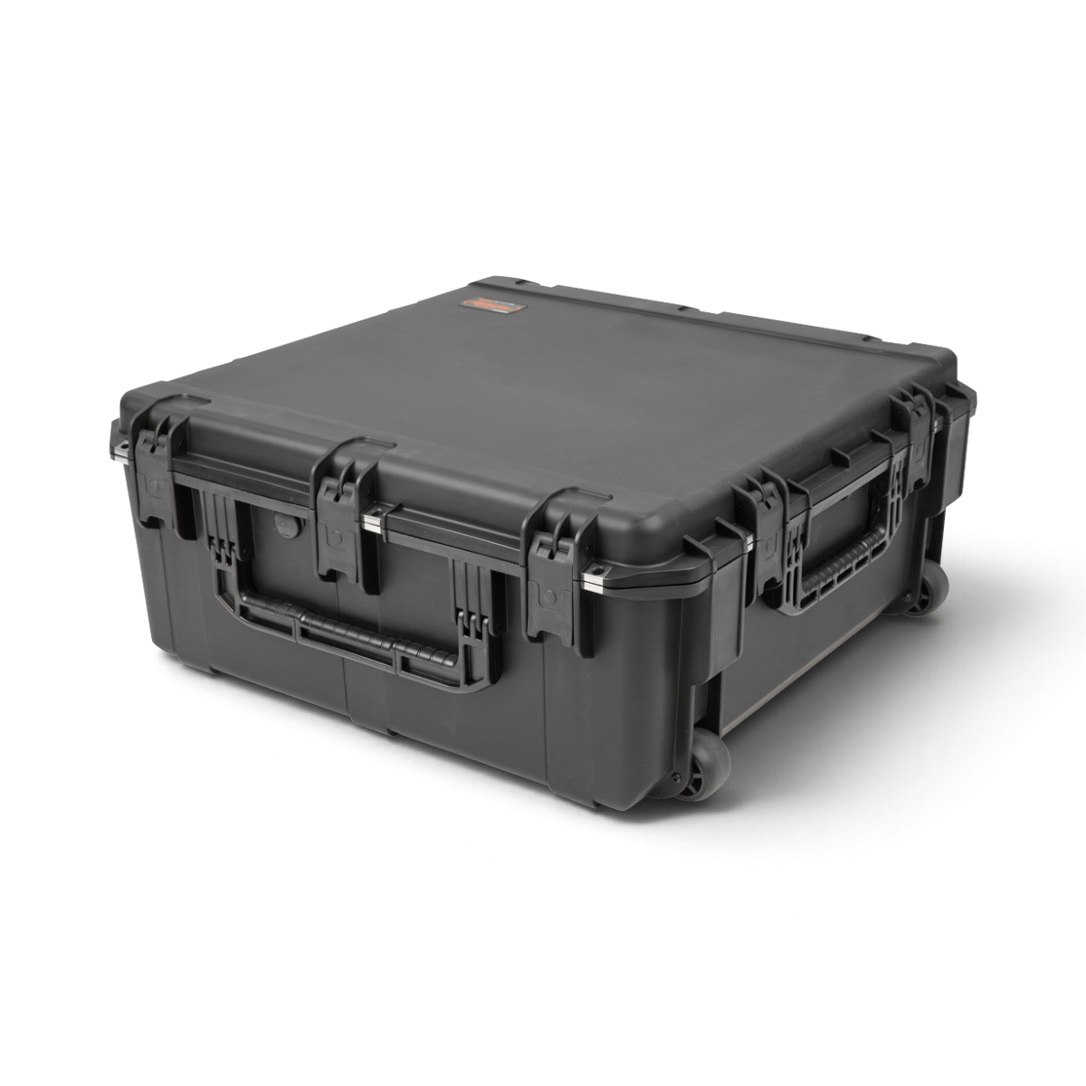 SKB Cases iSeries 2828-12 waterproof hard case in black for Allen & Heath Avantis Solo with wheels and trigger latches