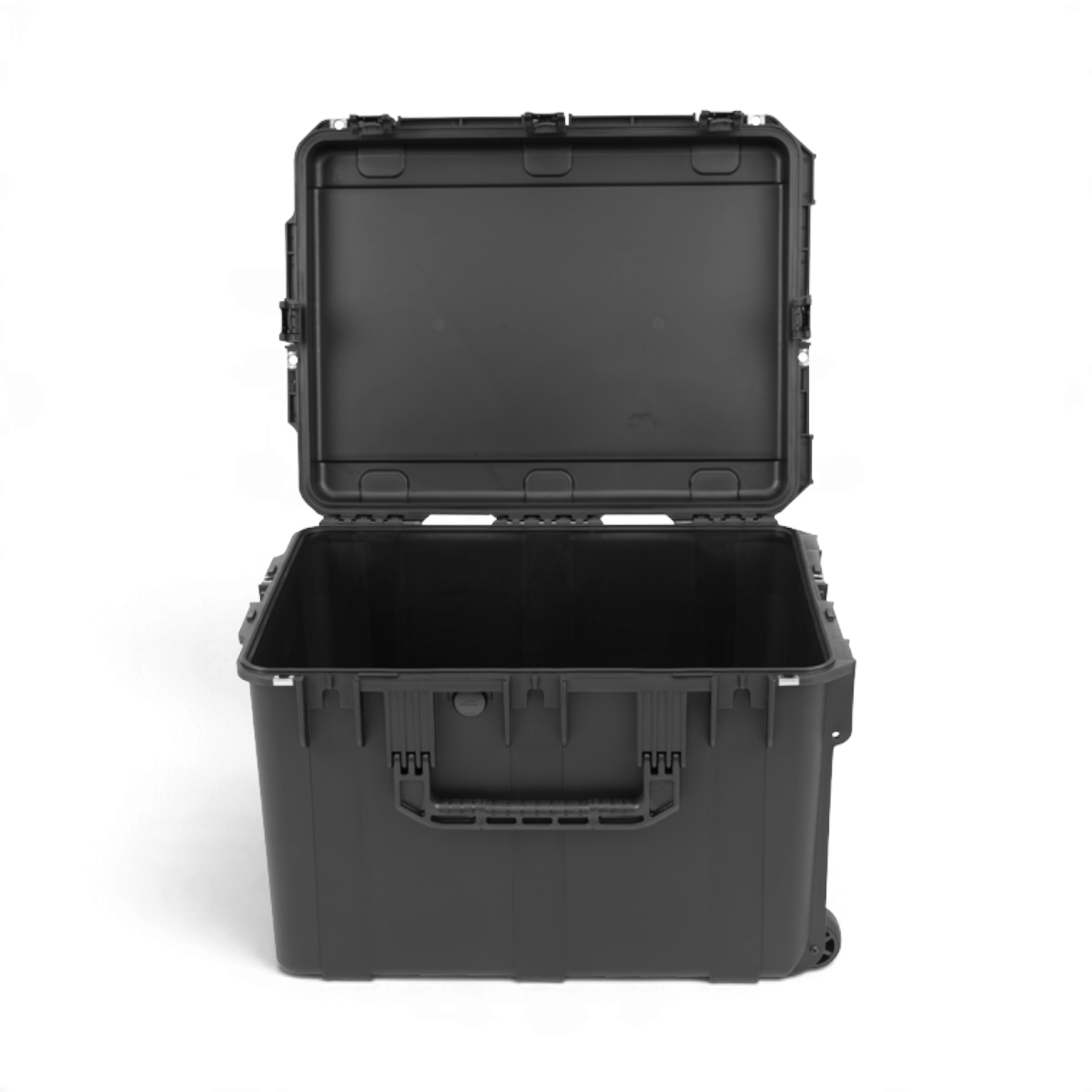 SKB Cases iSeries 2418-16 black waterproof injection molded polypropylene equipment case with open lid