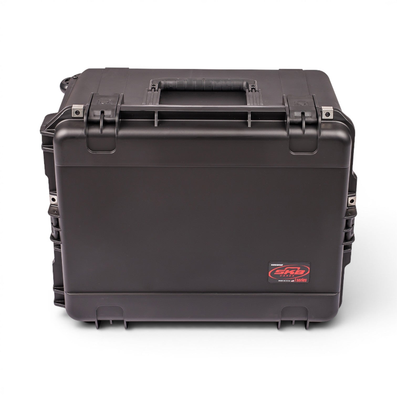 SKB Cases iSeries 2217-12 black waterproof injection molded polypropylene equipment case with trigger latches.