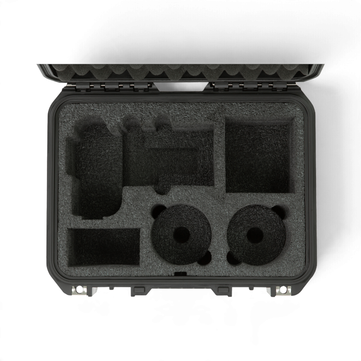 SKB Cases iSeries waterproof hard case with custom-cut black foam interior for Sony A7 series cameras and lenses