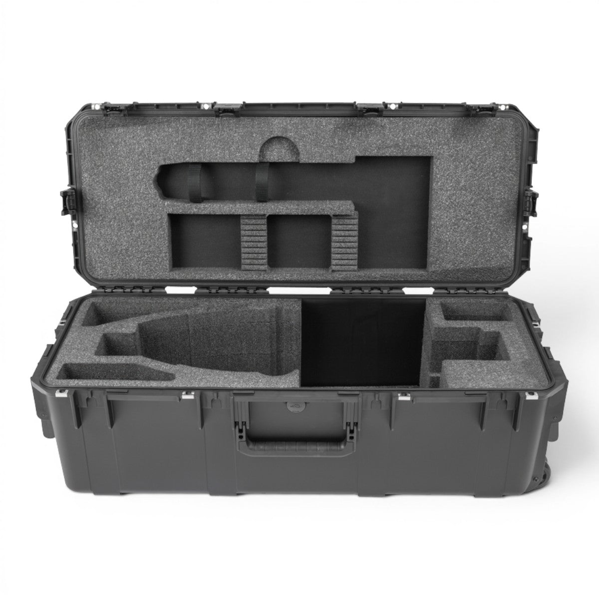 SKB Cases iSeries hard crossbow case with custom grey foam interior for TenPoint TX 28 and TX440 models.