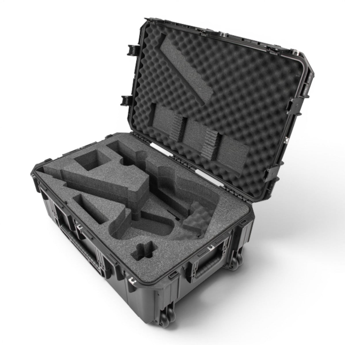 SKB Cases iSeries 3019-12 waterproof crossbow case with custom cut foam interior and wheels for Mission Sub-1.
