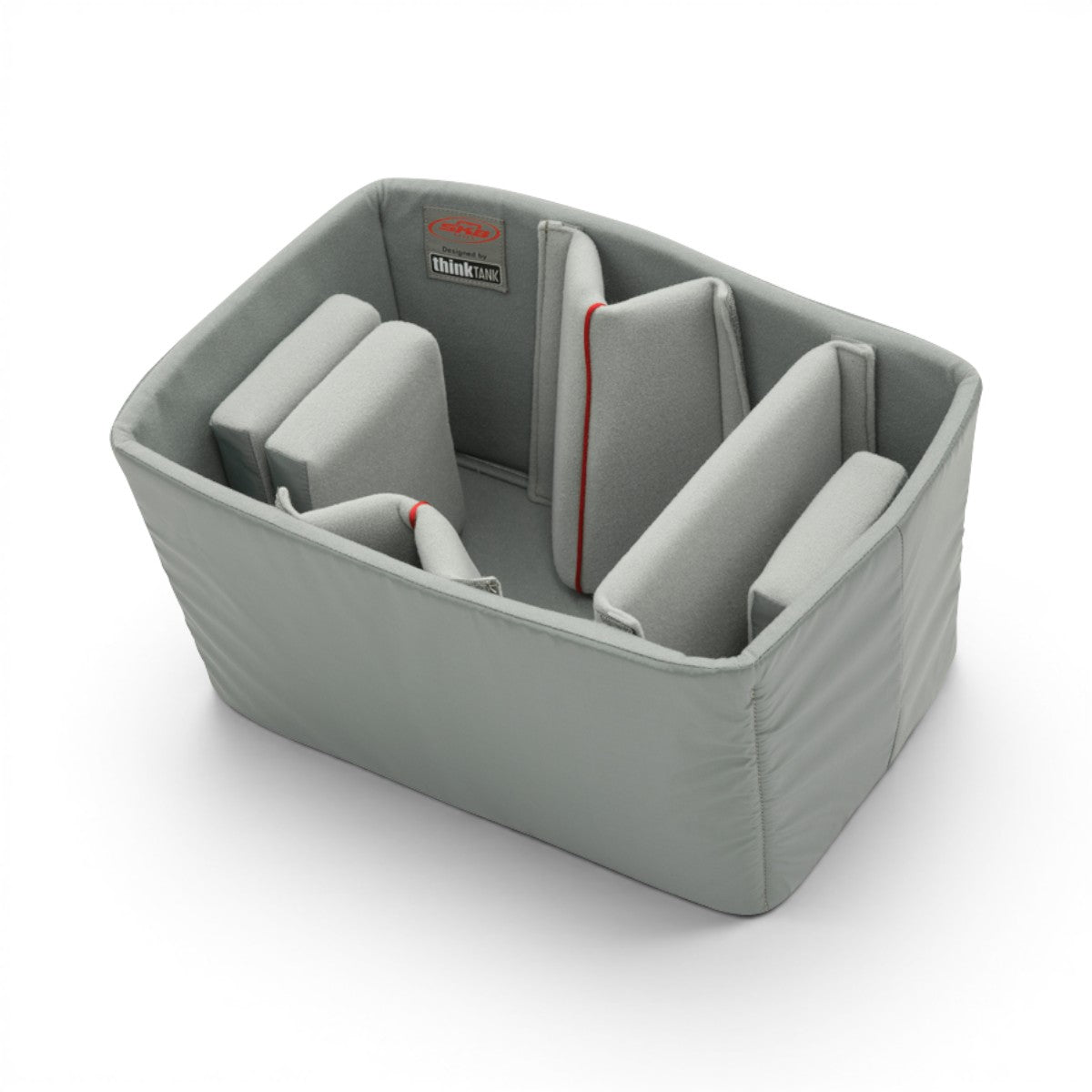 SKB Cases iSeries 1610-10 divider set with grey Nylex-wrapped foam inserts and adjustable hook-and-loop dividers.