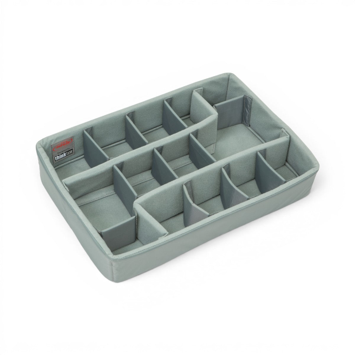 SKB Cases iSeries 1813-5 divider set with grey Nylex-wrapped foam inserts and adjustable hook-and-loop dividers.