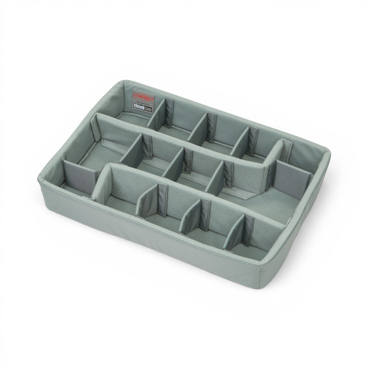 SKB Cases iSeries 1813-5 divider set with grey Nylex-wrapped foam inserts and adjustable hook-and-loop dividers.