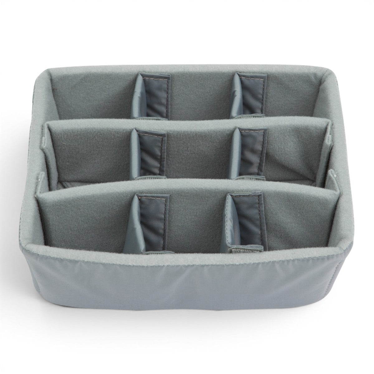 SKB Cases iSeries 0907-4 Think Tank divider set with grey Nylex-wrapped foam inserts and adjustable hook-and-loop tabs.