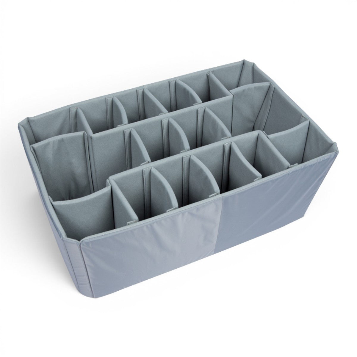 SKB Cases iSeries 3019-12 grey Nylex divider set with adjustable hook-and-loop compartments for camera gear protection.