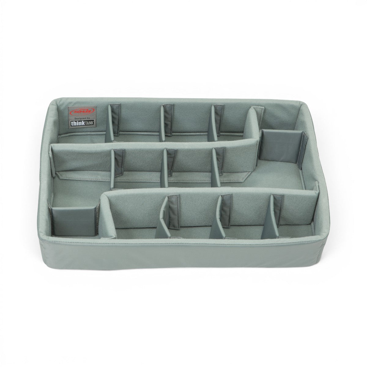 SKB Cases iSeries 1813-5 divider set with Nylex-wrapped foam inserts and adjustable hook-and-loop dividers.