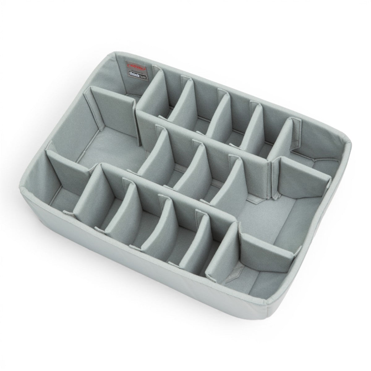 SKB Cases iSeries 2215-8 Think Tank divider set with grey Nylex-wrapped foam pads and adjustable hinged compartments.