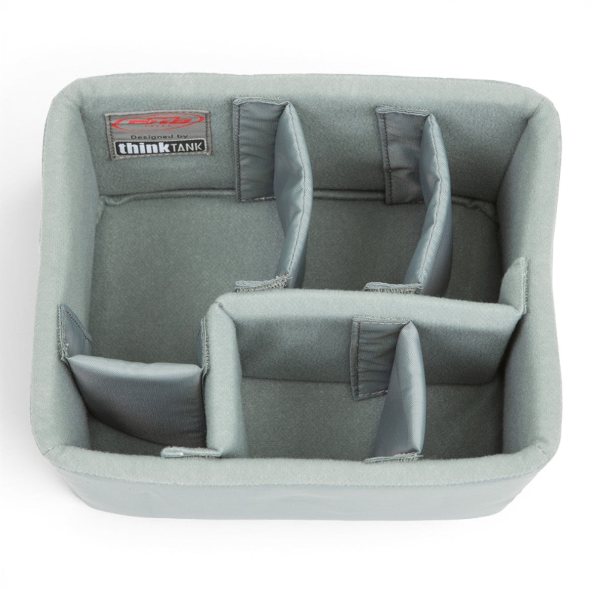 SKB Cases iSeries 0907-6 divider set with grey Nylex-wrapped foam inserts and adjustable hook-and-loop dividers.