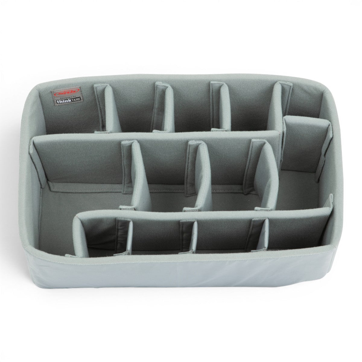 SKB Cases iSeries 2011-10 Think Tank divider set with grey Nylex-wrapped foam inserts for custom camera gear storage.