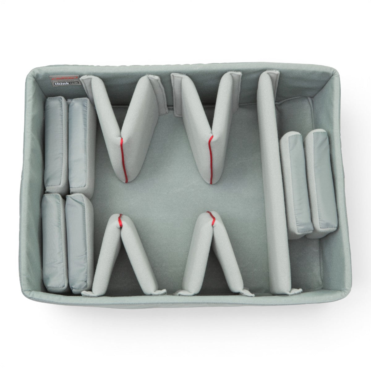 SKB Cases iSeries 2015-10 divider set with grey Nylex-wrapped foam inserts and adjustable hook-and-loop dividers.