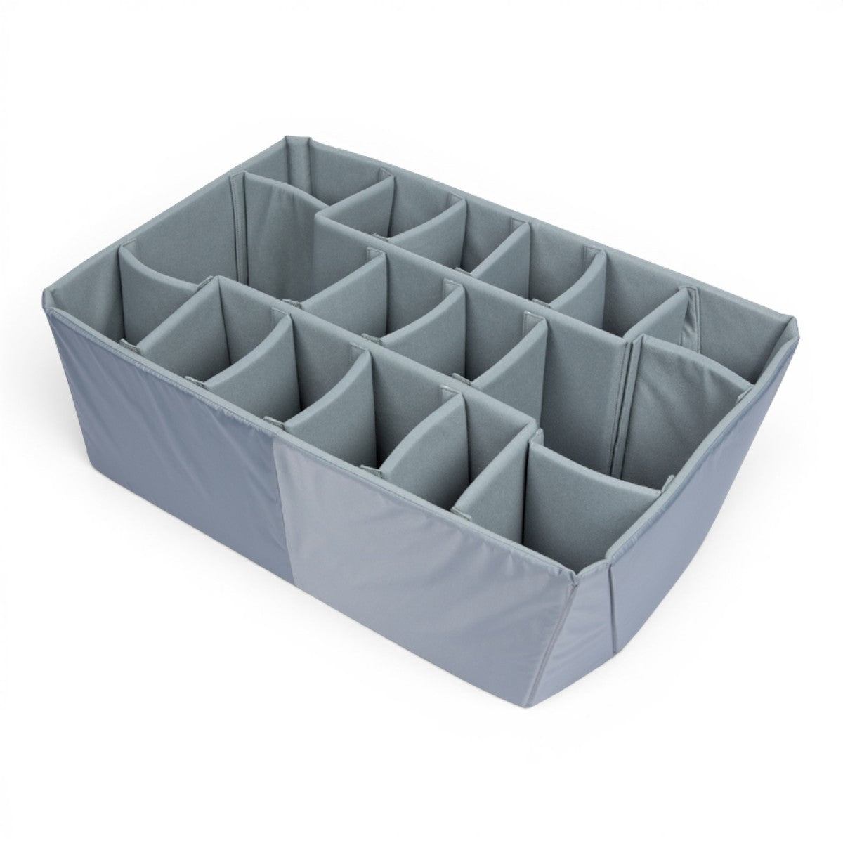 SKB Cases iSeries 3019-12 grey Nylex camera gear divider set with adjustable hook-and-loop compartments.