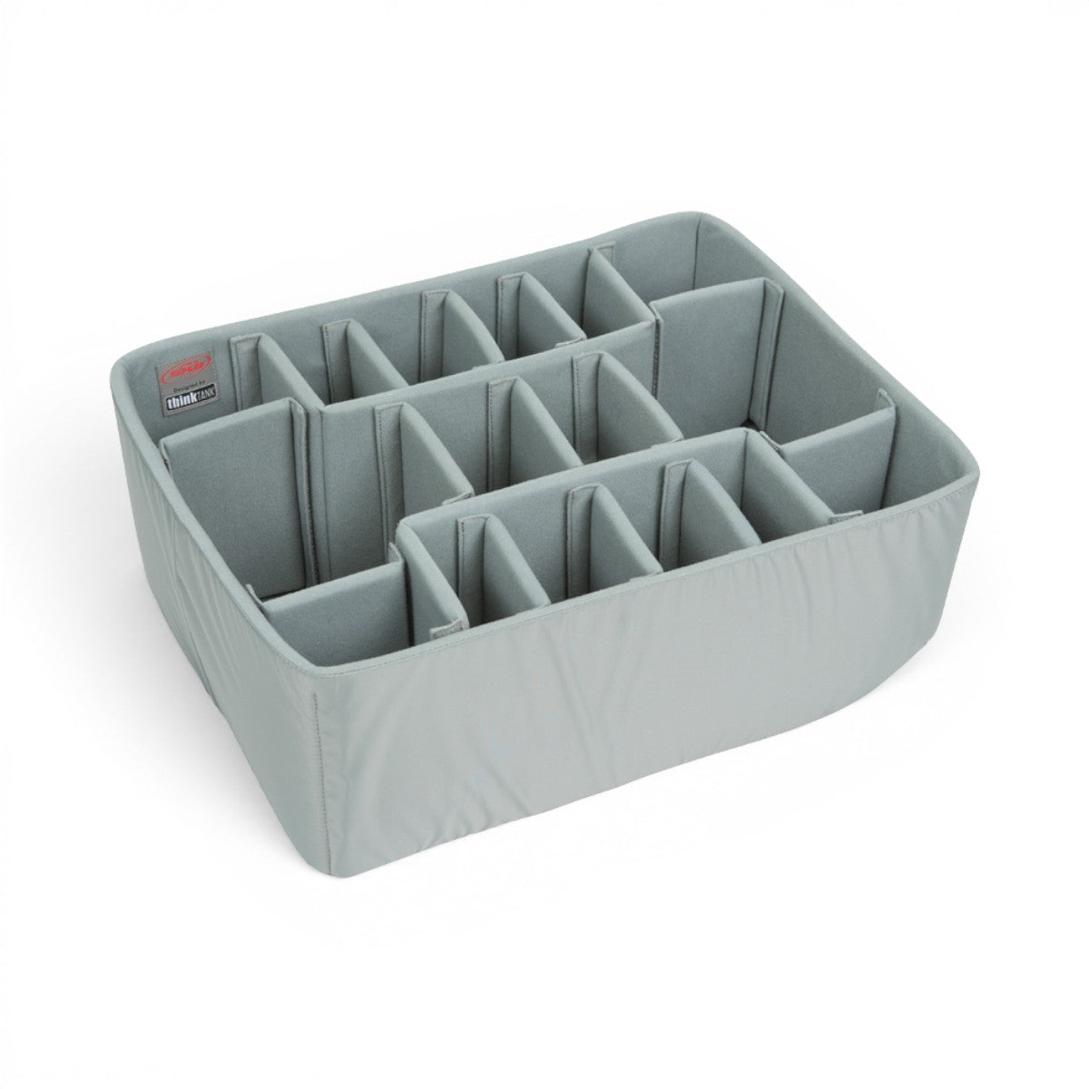 SKB Cases iSeries 2217-10 Think Tank divider set with grey Nylex-wrapped foam inserts for custom camera gear storage.