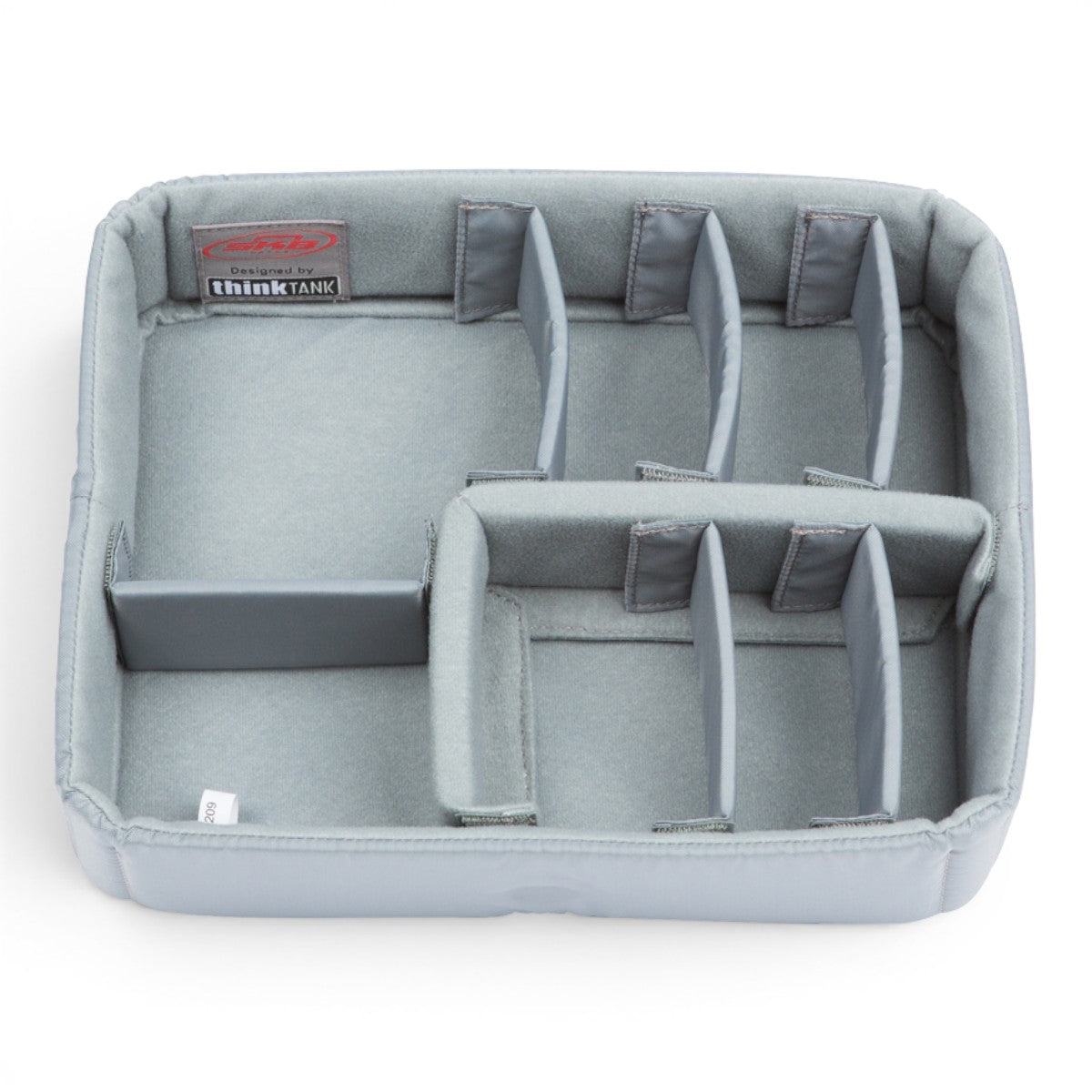 SKB Cases iSeries 1209-4 divider set with grey Nylex-wrapped foam inserts and adjustable hook-and-loop dividers.