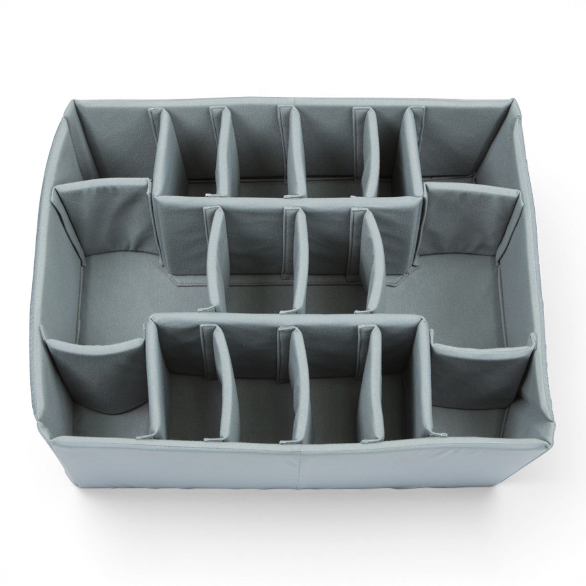 SKB Cases iSeries 2922-10 divider set with grey Nylex-wrapped foam inserts for custom camera gear organization.