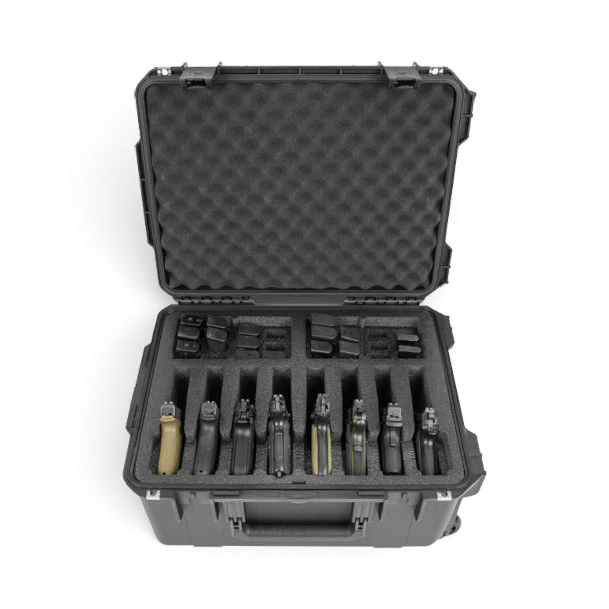 SKB iSeries Eight Handgun Case - Secure Transport | Custom Foam