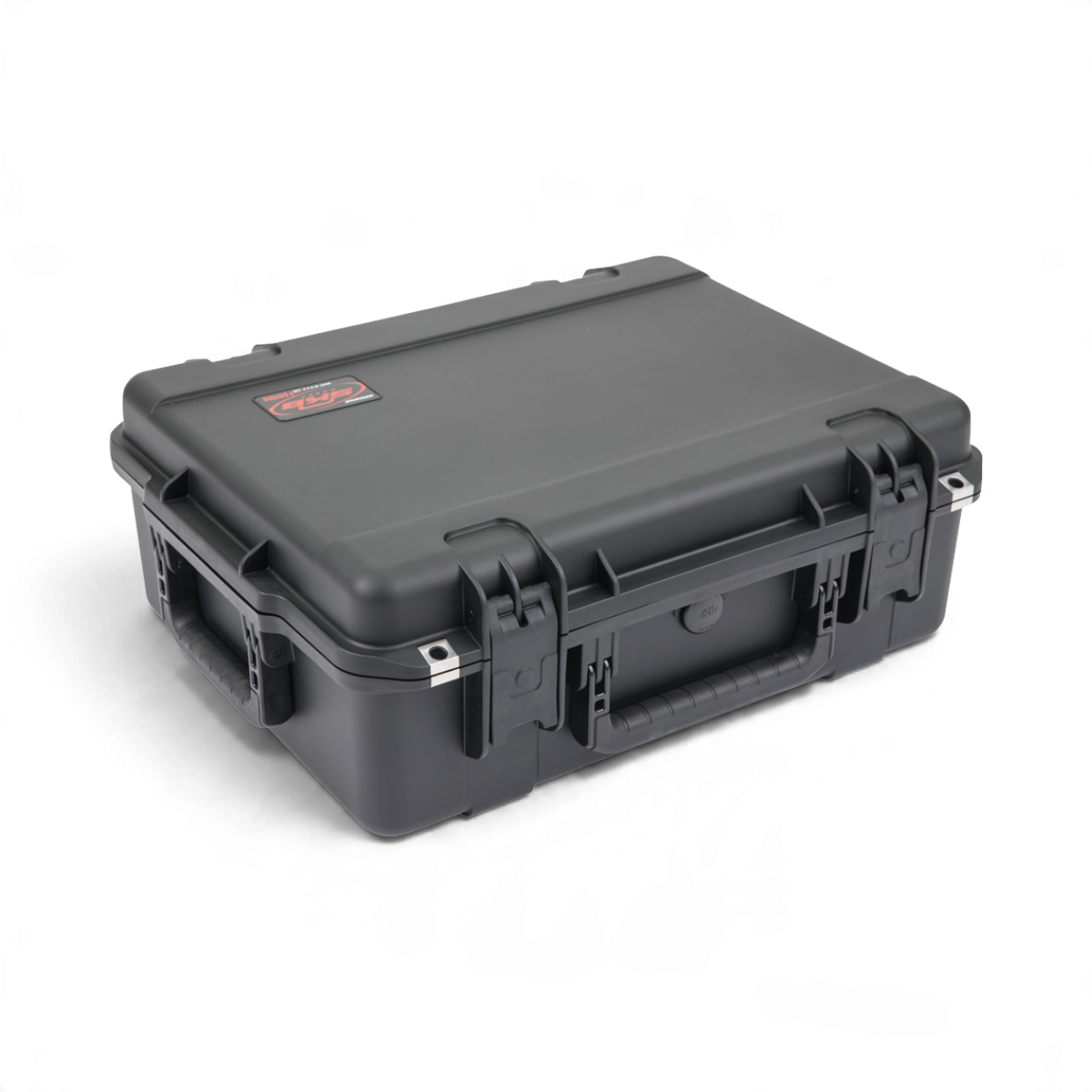 SKB Cases iSeries Fender Tone Master Pro hard shell carrying case in black with secure latches and durable design.