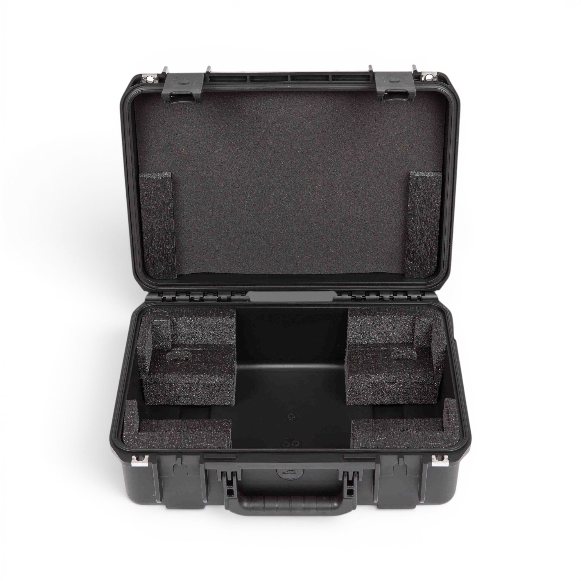 SKB Cases iSeries hard shell carrying case with custom foam interior for Line 6 Helix Stadium amp modeler