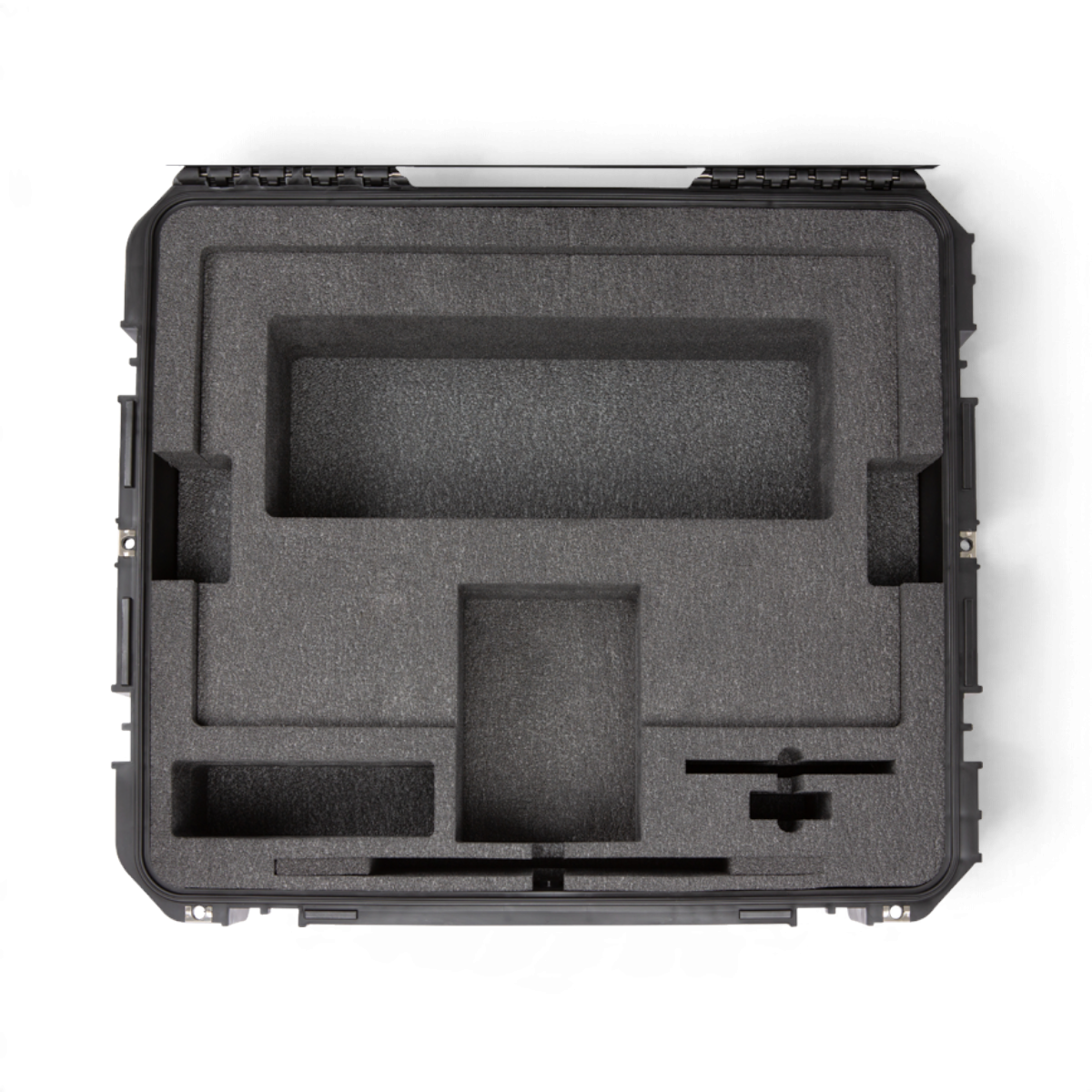 SKB Cases iSeries 2421-7 waterproof hard case with custom form-cut PE foam interior for 24-inch iMac and accessories.
