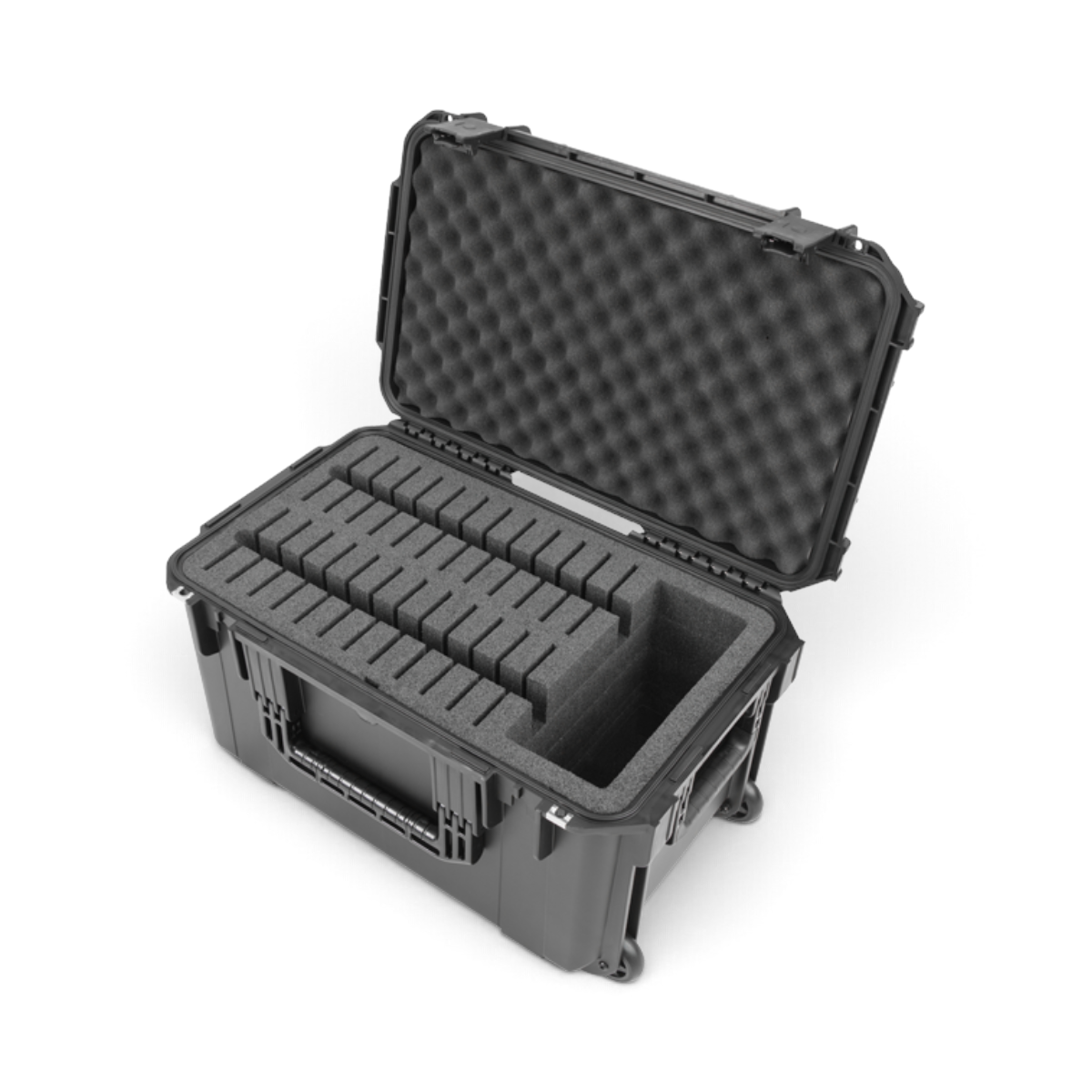 SKB Cases iSeries 2213-12 waterproof transport case for 24 iPad Mini tablets with precision cut foam interior