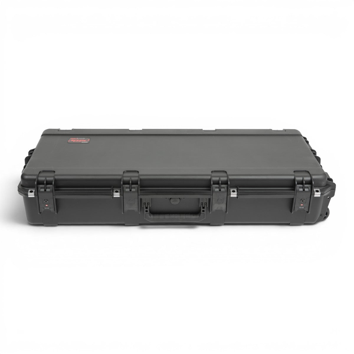 SKB Cases iSeries 4217-7 waterproof black keyboard case with TSA-approved locking latches and durable hardshell exterior.