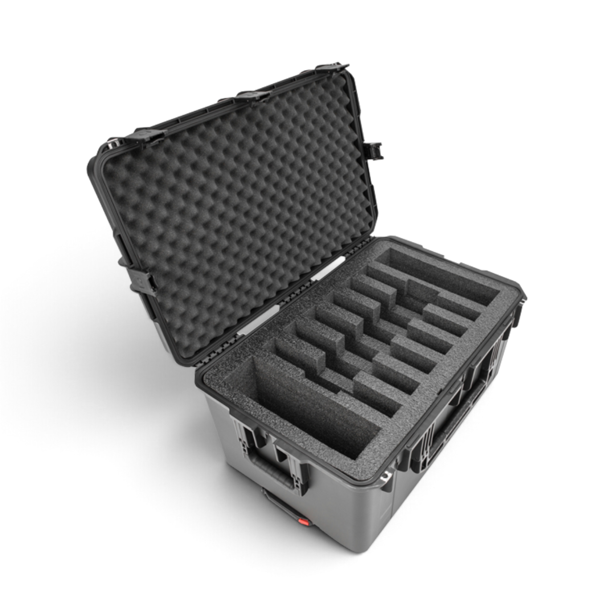 SKB Cases iSeries 2918-14 6 laptop transport case with open lid and custom protective foam interior