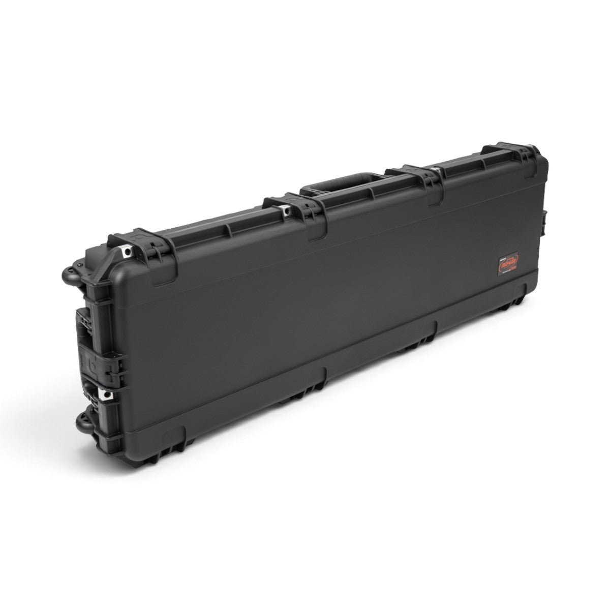 SKB Cases black injection molded iSeries hard case for M16 rifle and M203 grenade launcher with wheels