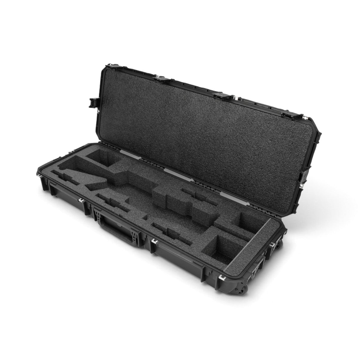 SKB Cases iSeries M16 rifle case in black with precision cut foam interior for rifle, magazines, and accessories.