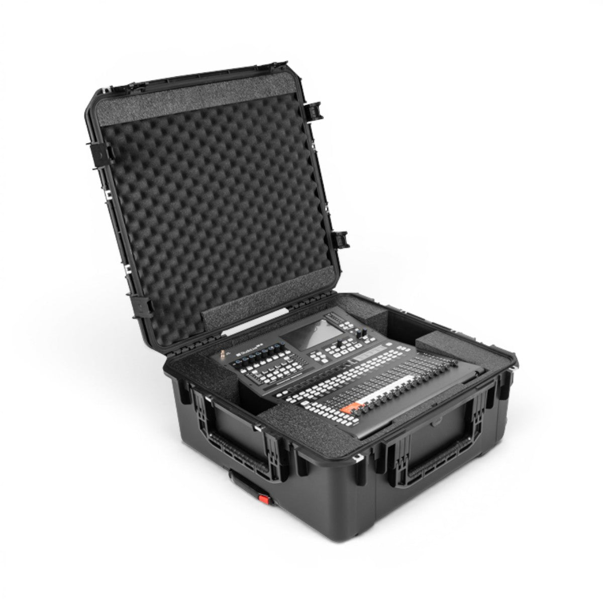 SKB Cases iSeries waterproof hard case with foam interior holding a Presonus StudioLive Series III SE 16 mixer
