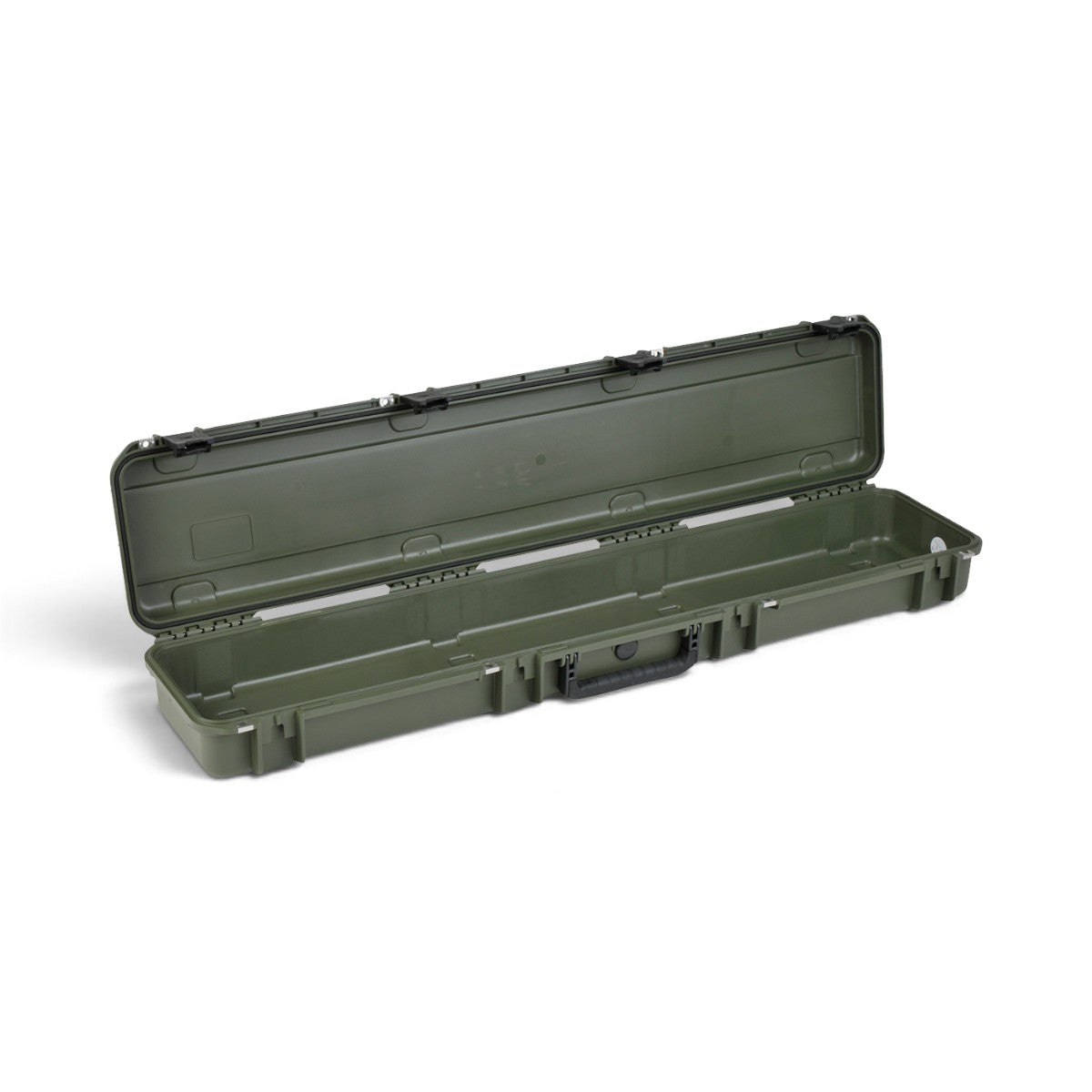 SKB Cases iSeries 4909-5 olive drab waterproof injection molded equipment case with open lid and trigger latches