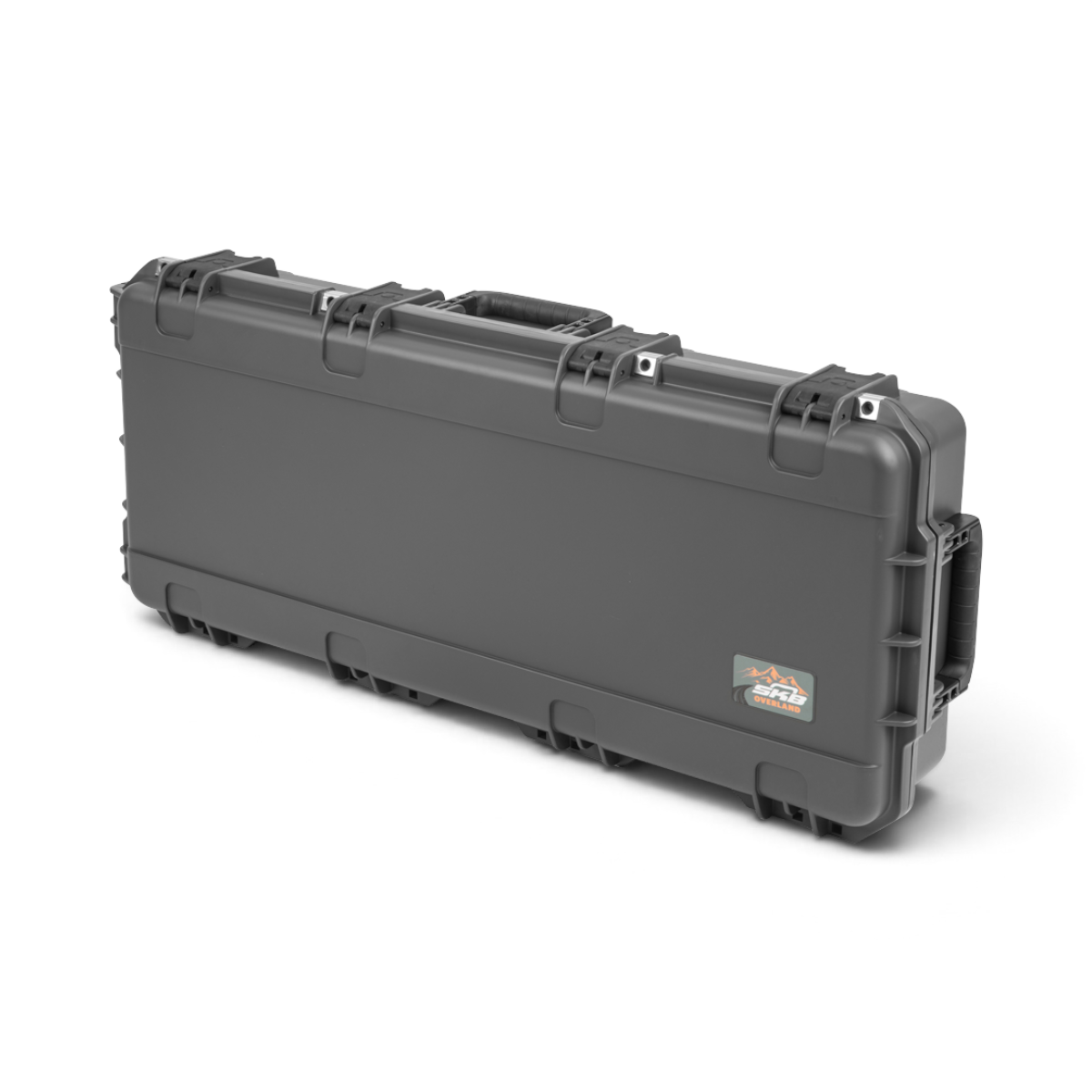 SKB Cases iSeries 3614-6 charcoal grey waterproof overland storage case with heavy-duty latches and carry handle.