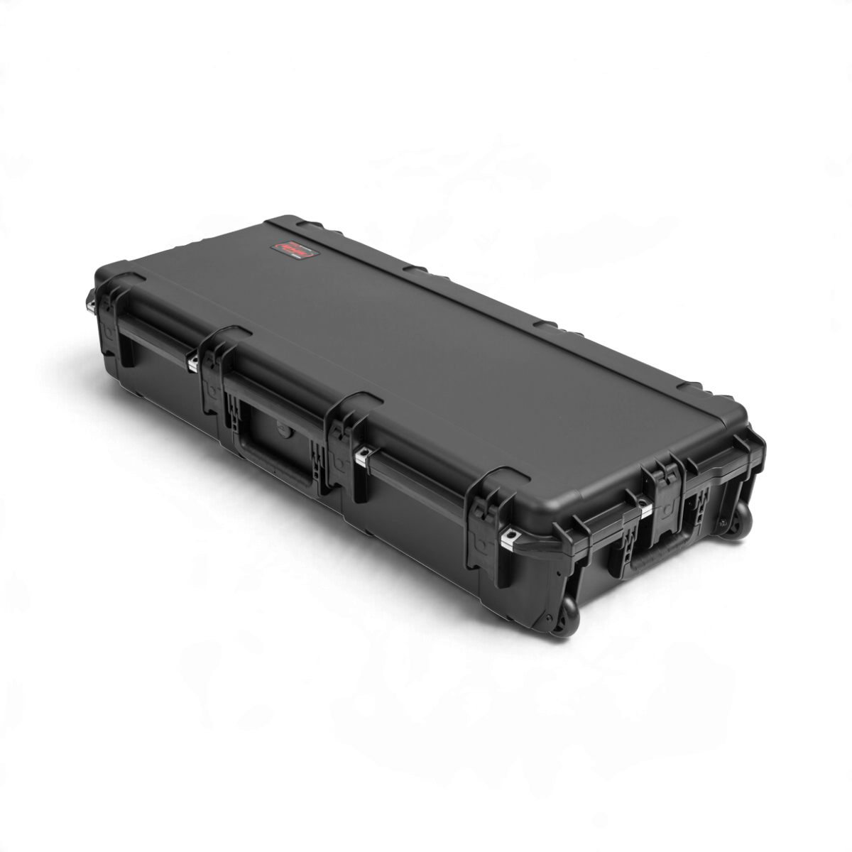 SKB Cases iSeries waterproof hard case for QSC KC12T and KC-SP32 speakers with wheels and trigger latches
