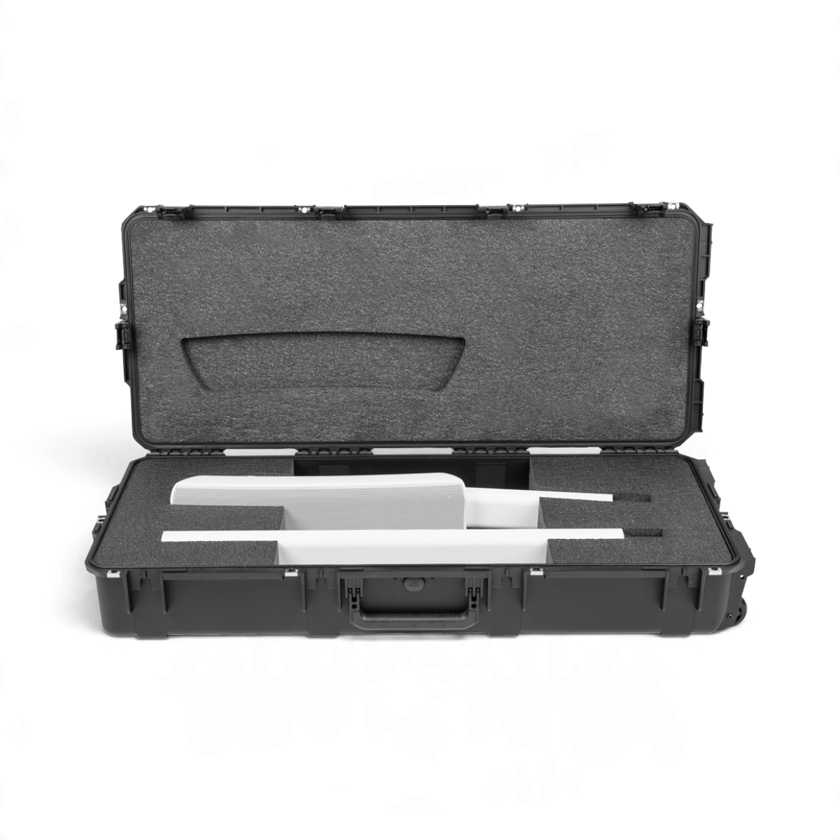SKB Cases iSeries waterproof hard case for QSC KC12T and KC-SP32 speakers with custom foam interior
