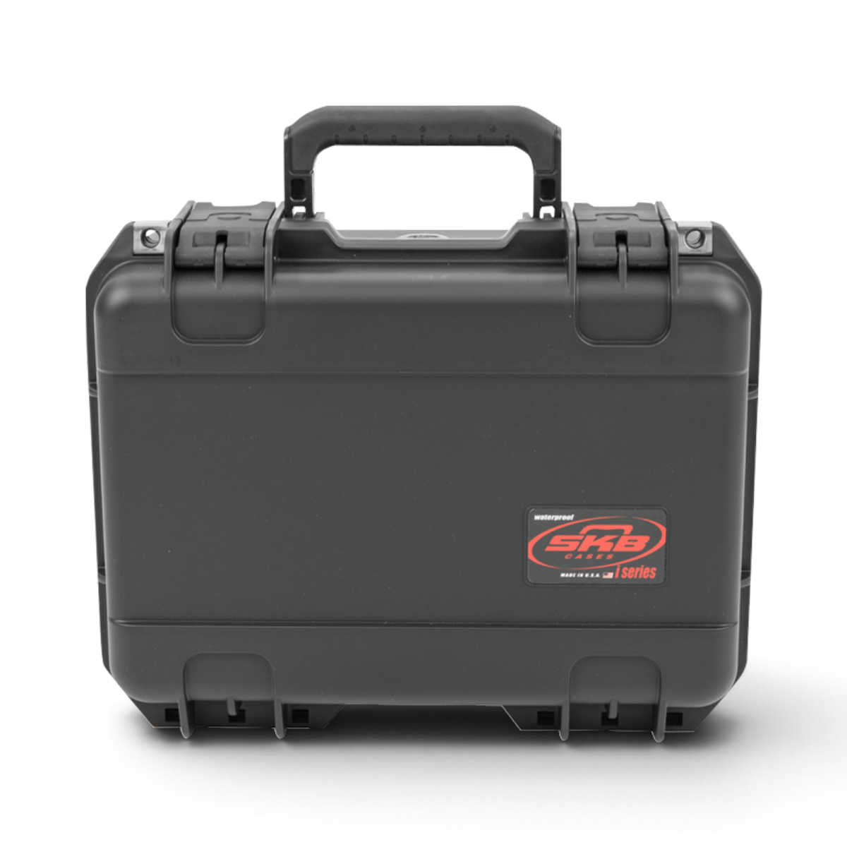 SKB Cases iSeries waterproof hard shell radio transport case in black with secure latches and top handle