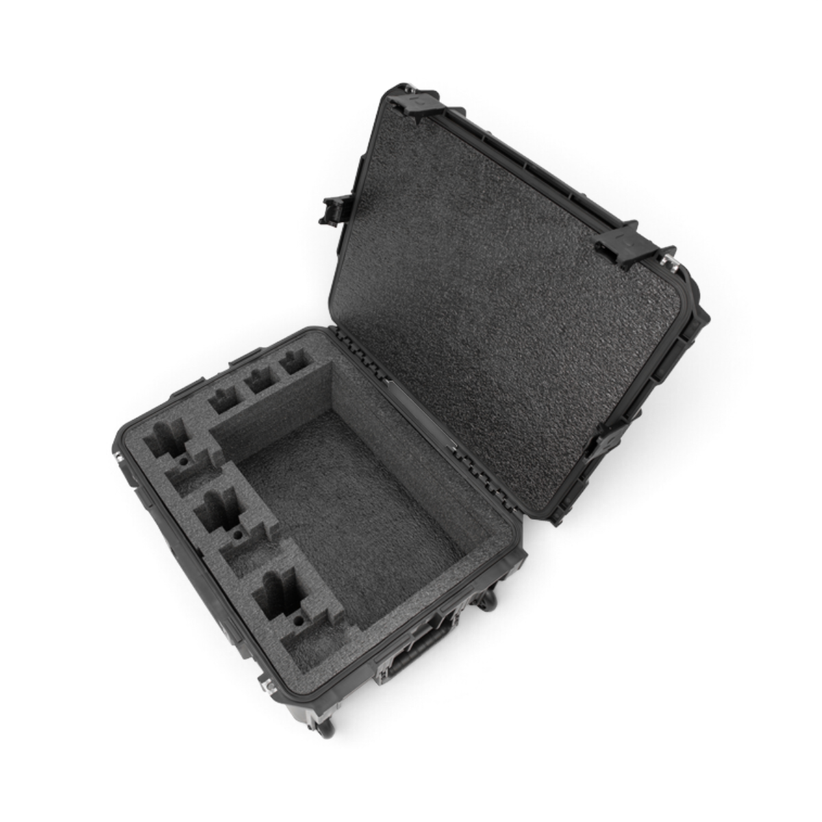 SKB Cases black waterproof iSeries radio case with custom foam interior for three Motorola APX radios