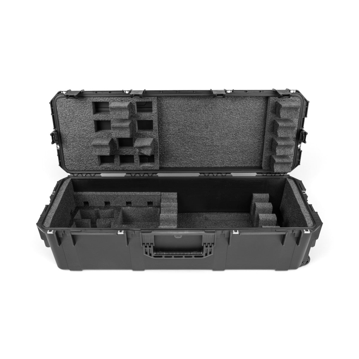 SKB Cases iSeries 4 rifle locker with pre-cut foam interior for M4/M16 rifles, optics, and magazines.