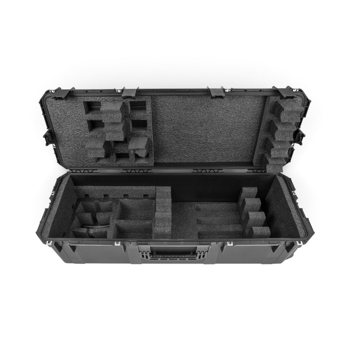 SKB Cases iSeries 4 rifle locker with pre-cut foam interior for M4/M16 rifles, optics, and magazines.