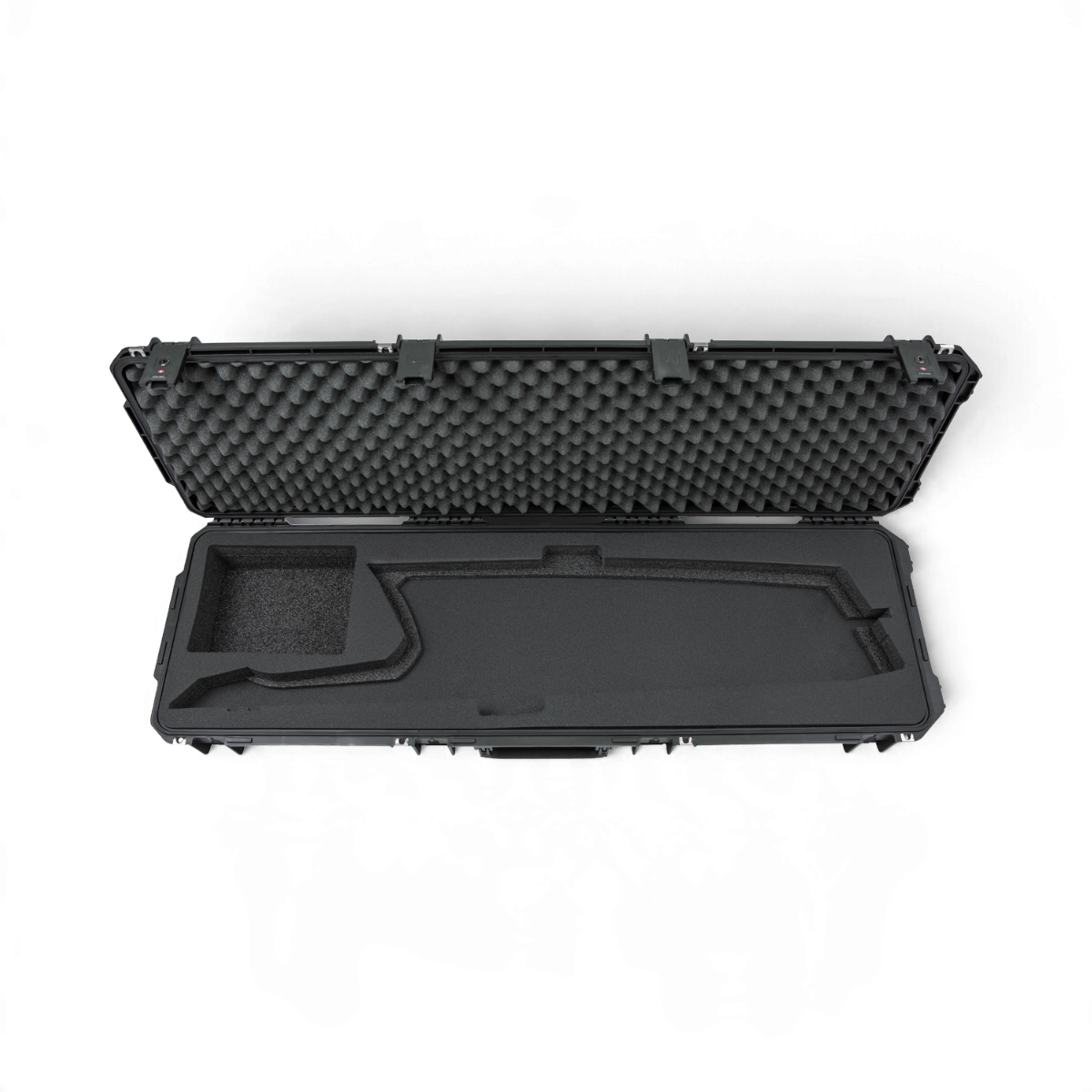 SKB Cases iSeries 5014-6 waterproof hard case for Roland AX Edge keytar with custom foam interior and TSA latches.