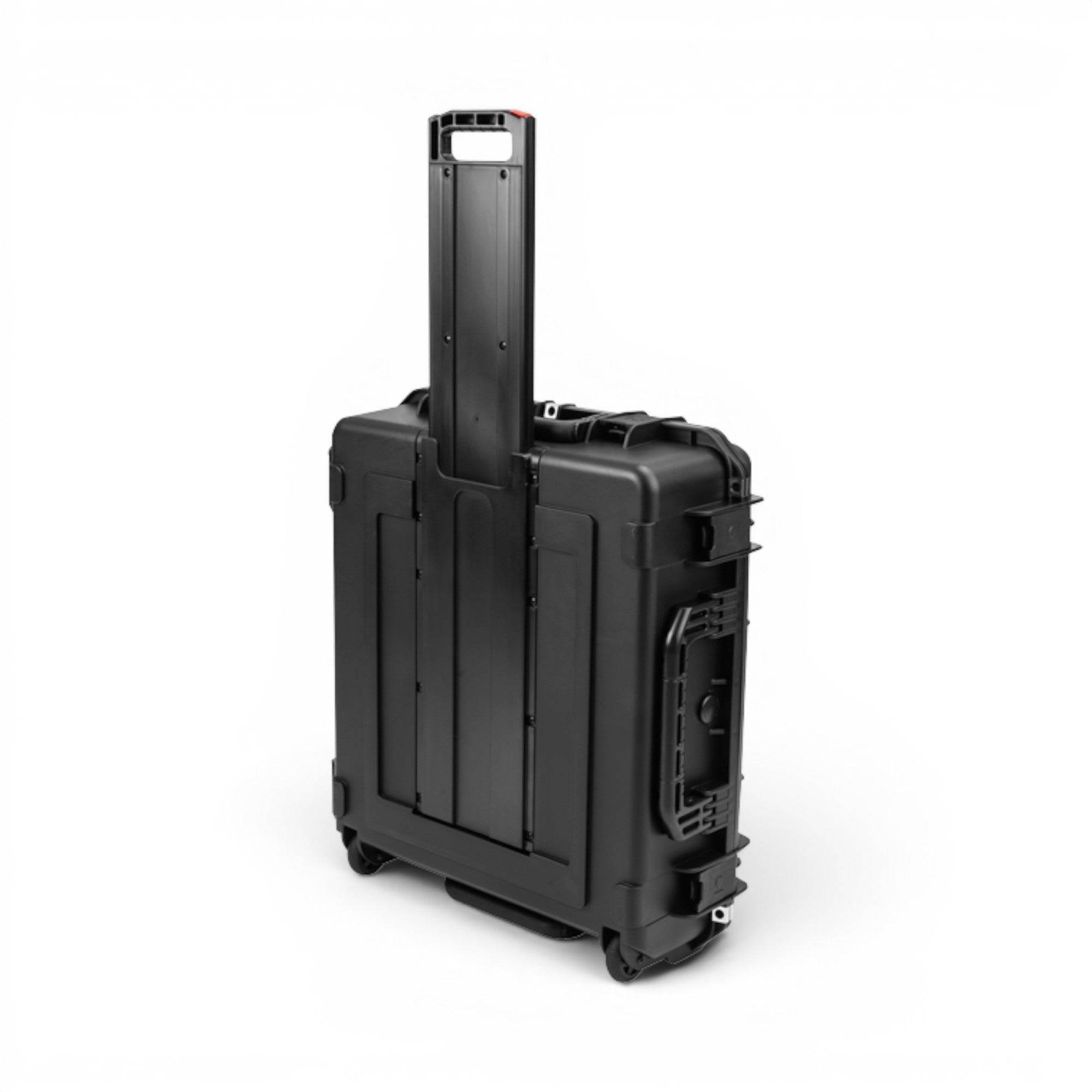 SKB Cases iSeries black waterproof rolling control case with extended handle for Waves eMotion LV1 equipment.