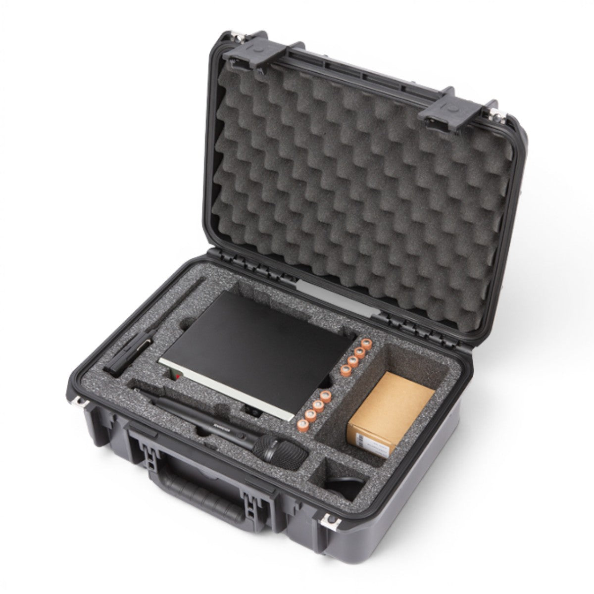 SKB Cases iSeries waterproof microphone case with custom foam interior for Sennheiser wireless systems