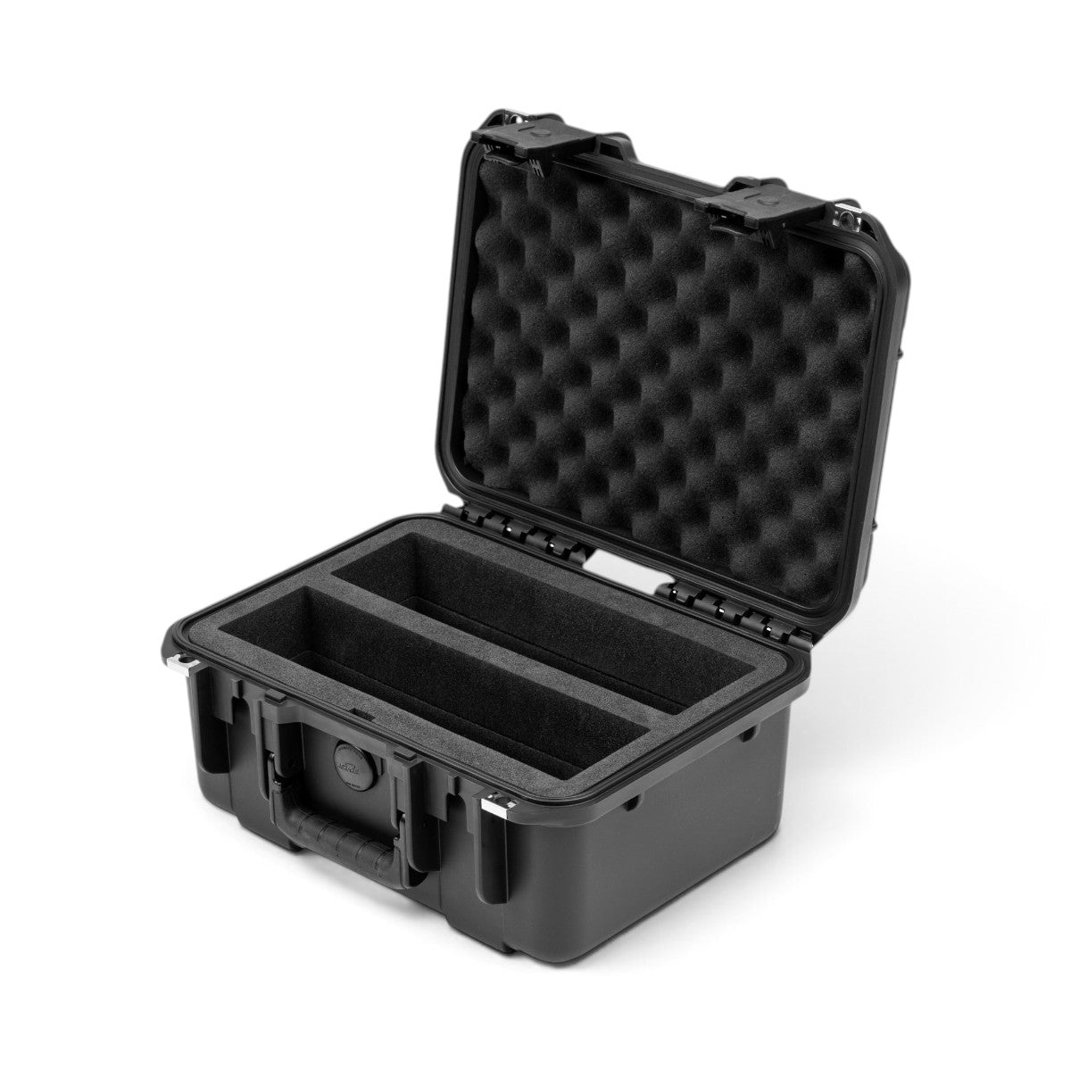 SKB Cases iSeries Slab 90 rugged black waterproof case with foam interior for organizing 90 graded trading card slabs.