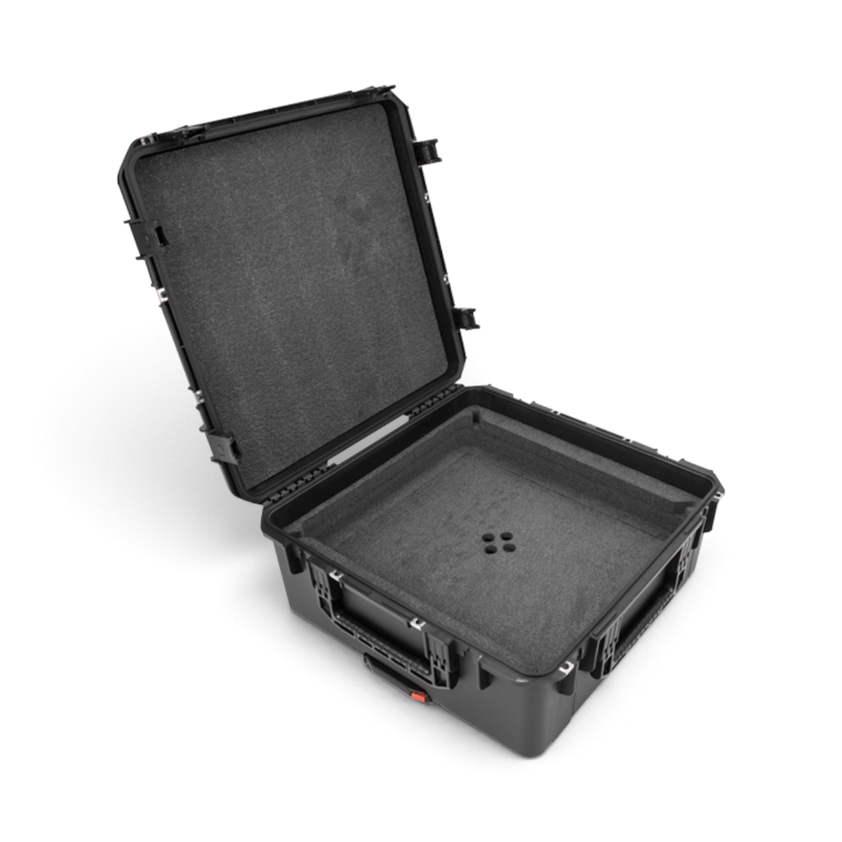 SKB Cases iSeries waterproof hard case with custom foam interior for Starlink High Performance antenna equipment.