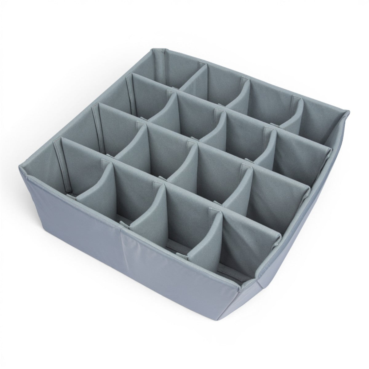 SKB Cases iSeries 2424-10 Think Tank divider set with grey Nylex-wrapped foam inserts for custom gear organization.