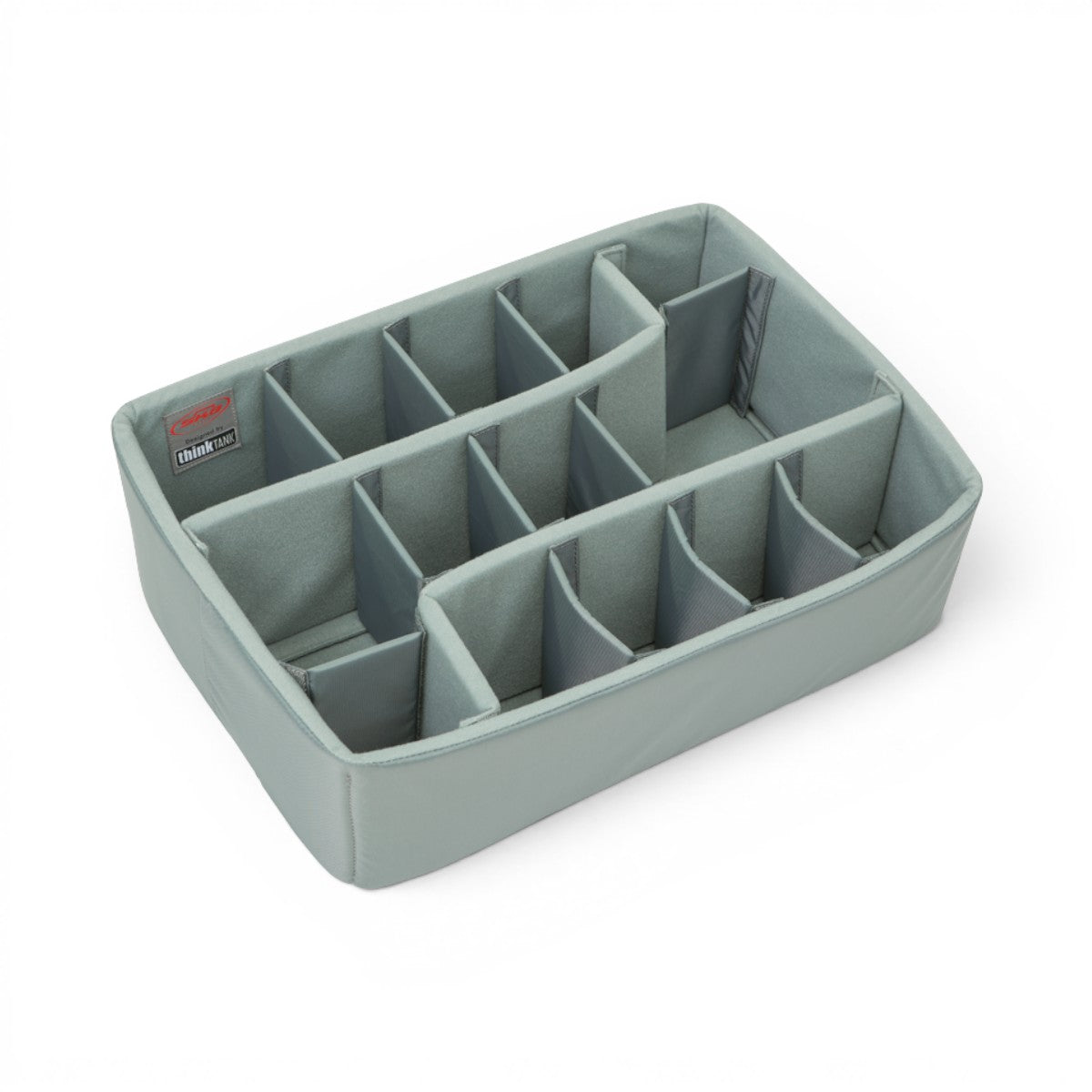 SKB Cases iSeries 1813-7 Think Tank divider set with grey Nylex-wrapped foam inserts for custom camera gear storage.