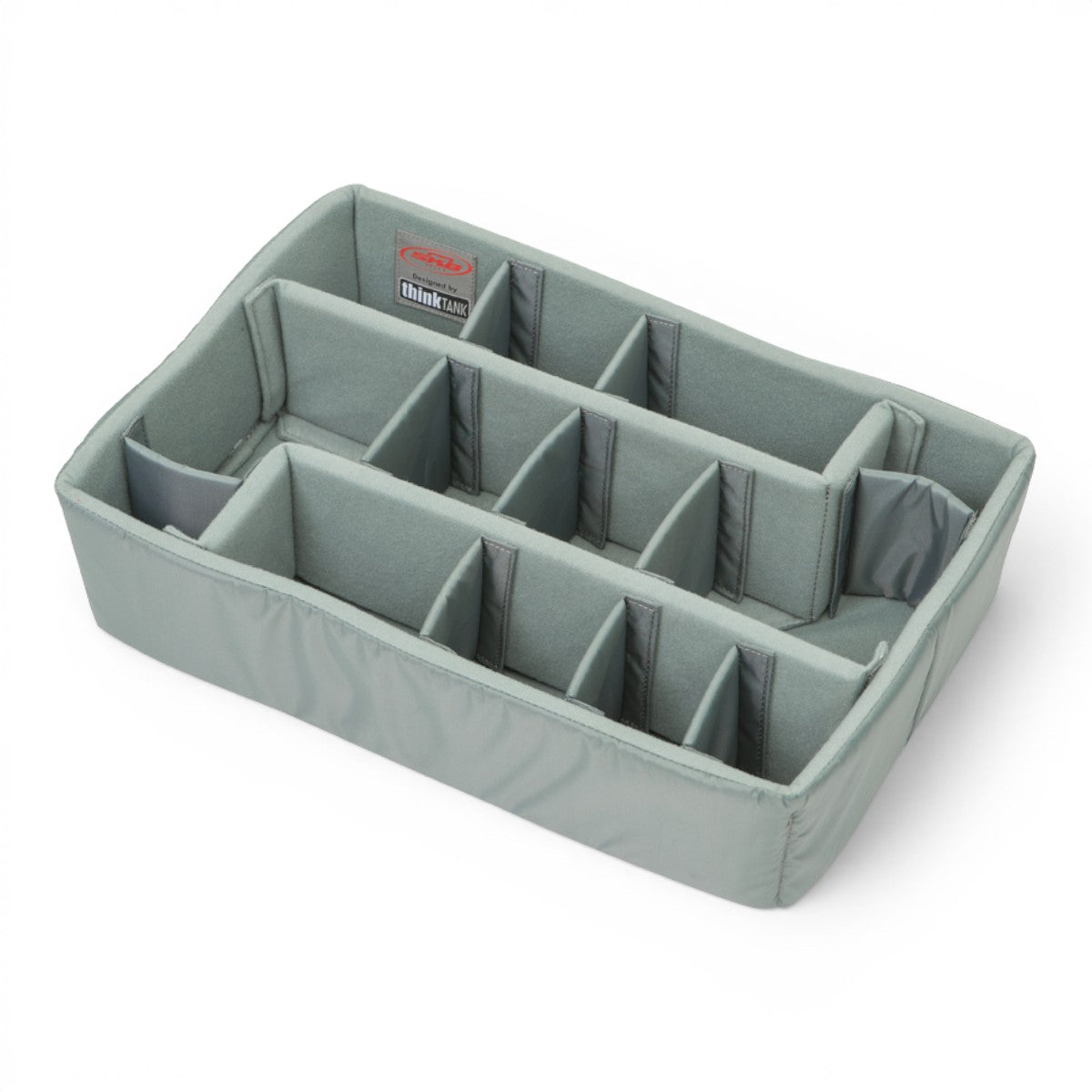 SKB Cases iSeries 1711-6 Think Tank divider set with grey Nylex-wrapped foam inserts for custom camera gear organization.